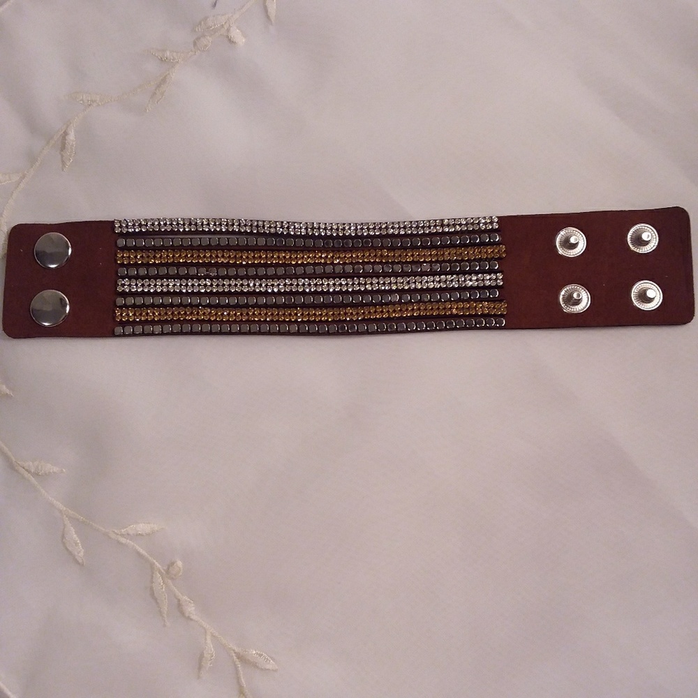 Suade Leather Bead Bracelet Band